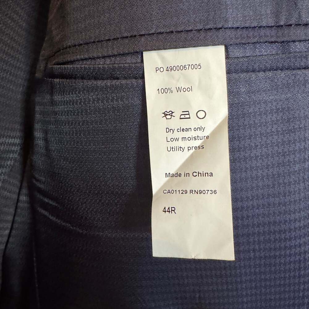 Calvin Klein Men's Navy Blue 100% Lapel Tuxedo Jacket - Picture 5 of 7